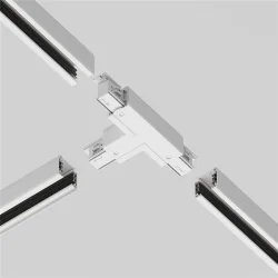 Коннектор Т-образный левый Trinity белый (Белый)