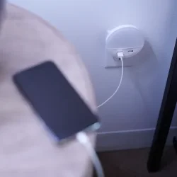 Ночник в розетку | с двумя разъёмами USB-A для подзарядки гаджетов | - LEDVANCE LUNETTA