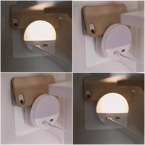 Ночник в розетку | с двумя разъёмами USB-A для подзарядки гаджетов | - LEDVANCE LUNETTA. Фото 5