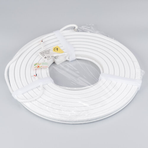 Светодиодная лента герметичная MOONLIGHT-TOP-A140-13x12mm 24V Day4000 (9.6 W/m, IP67, 5m, wire x2) (Arlight, Вывод боковой, 3 года) - фото 2