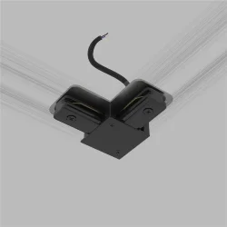 Соединитель электрический коннектор угловой с вводом питания для однофазного шинопровода 85012/00 (071303)