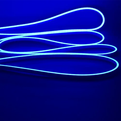 Светодиодный гибкий неон 6x12 LN601 (12V, blue, IP65, cut 10mm) - фото I