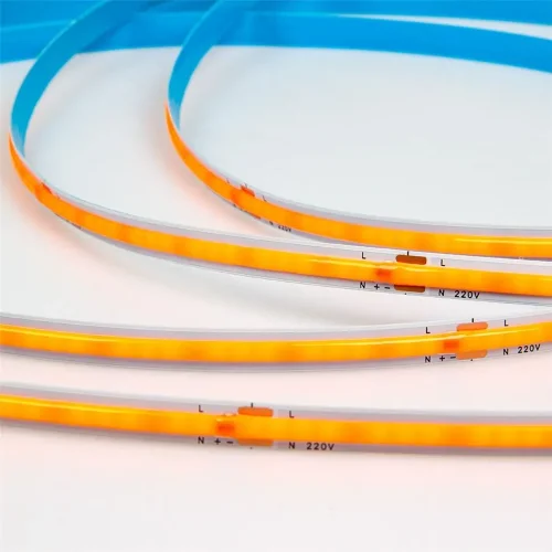 Светодиодная лента 220V, COB 240 chip/m, pink, IP20, 10m, A308 - фото II