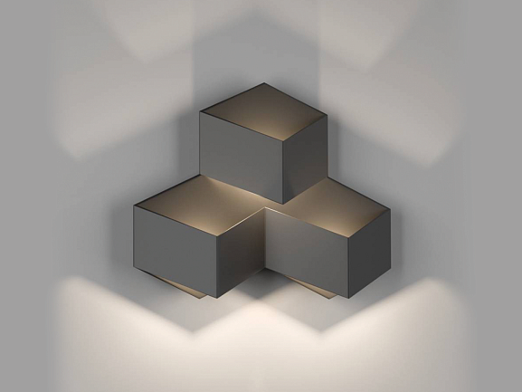 'Светильник настенный GW PALMIRA черный, 9 Вт, GW-1101-3-9-BL-WW - фото