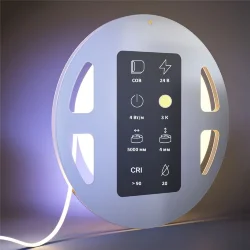 Светодиодная лента Ultra 24В COB 4Вт/м 3000К 5м IP 20 201065 (Белый)