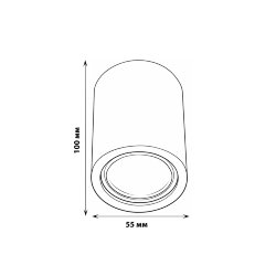 DLC-S607 GU10 SILVER Светильник декоративный накладной, серия Sotto, Без лампы, цоколь GU10, Металл, Серебро, TM Fametto