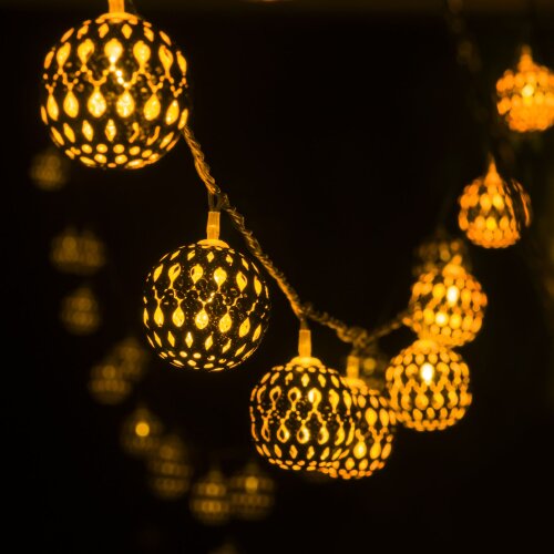 Гирлянда нить  золото/теплый белый с эффектом мерцания 2,8м IP20 - Фото 2