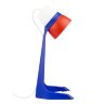 ULO-K22 D-E14-A WHITE-BLUE-RED Светильник настольный, 40W, Цоколь E14, Механический выключатель, Триколор - фото 2