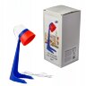 ULO-K22 D/E14/A WHITE/BLUE/RED Светильник настольный, 40W. Цоколь E14. Механический выключатель. Триколор. ТМ Uniel - фото
