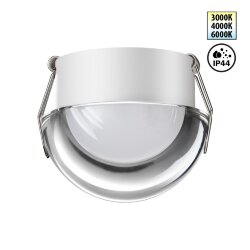 Светильник влагозащищенный встраиваемый светодиодный с переключателем цветовой температуры «Novotech» 359434, серия: LARGO - Переключение цв. температуры на корпусе светильника