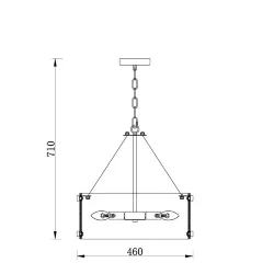 Подвесной светильник Freya FR5190PL-06BS (Латунь)