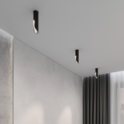 Светильник потолочный светодиодный Apex 7W 4000K черный - Фото 4