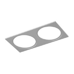 Рамка двойная для серии COMBO 1 квадратная, белая, COMBO-1S2-WH 004147