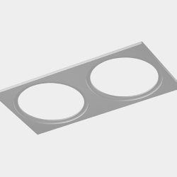 'Рамка двойная для серии COMBO 1 квадратная, белая, COMBO-1S2-WH 004147