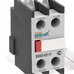 Приставка контактная ПК-03 лицев. доп. контакты 1НО+1НЗ DEKraft 24100DEK