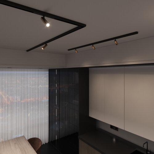 Slim Magnetic Умный трековый светильник 5W 2700-6500K Dim Cantors латунь - Фото 5