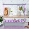 ULT-P44B-10W-SPSB IP40 AQUA SIMPLE WHITE Набор для гидропоники Минисад AQUA SIMPLE, светильник для растений светодиодный с подставкой, Спектр для рассады и цветения, Белый, TM Uniel - фото 6