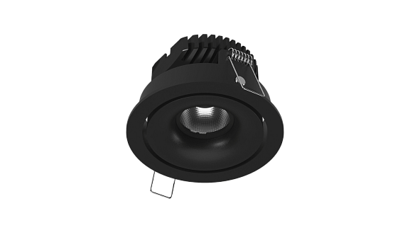 Корпус светильника потолочный встраиваемый  наклонный, COMBO10-BL, Черный, IP20, COMBO10-BL - фото