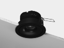 Корпус светильника потолочный встраиваемый  наклонный, COMBO10-BL, Черный, IP20, COMBO10-BL - фото
