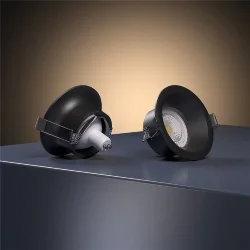 Светильник встраиваемый Andi GU10 черный 25058/01 (067713)