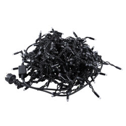 ULD-B5007-300-TBK MULTI IP67 Бахрома светодиодная с эффектом мерцания, 5м, Соединяемая, 300 светодиодов, Красный, желтый, синий, зеленый свет, Провод черный, TM Uniel