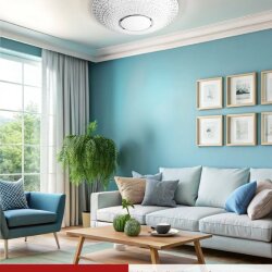 Светильник светодиодный COMFORT CRYSTAL 75Вт 230В 3000-6500K 6000Лм 500x115мм с пультом ДУ IN HOME