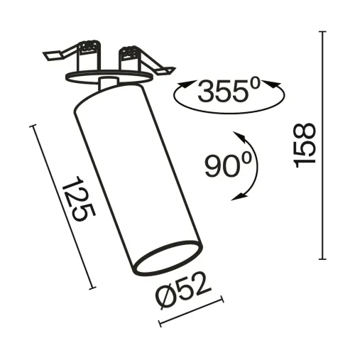Встраиваемый светильник FOCUS LED 12Вт 4000К (Белый) - фото 11