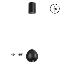 Подвес накладной, светодиодный с механизмом регулировки высоты, длина провода 2м «Novotech» 359342, серия: SFERO