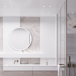 Светильник встраиваемый City GU10 белый IP44 25060/01 (070142)