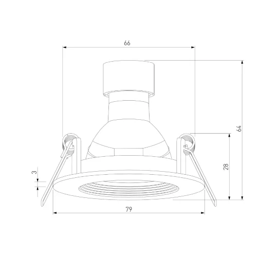 Светильник встраиваемый City GU10 белый IP44 25060/01 - фото 5
