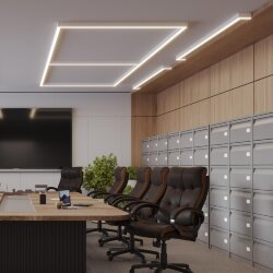 Светильник линейный светодиодный с переключателем цветовой темперетуры «Novotech» 359604, серия: FATTO (крепление на планке) - Переключатель цветовой температуры