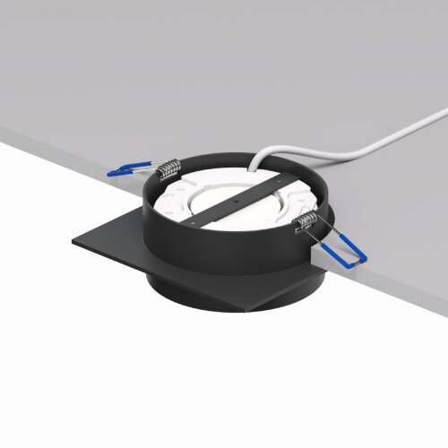 DK2091-BK Встраиваемый светильник FLAT, IP 20, до 15 Вт, GX53, LED, черный, алюминий. Фото 4