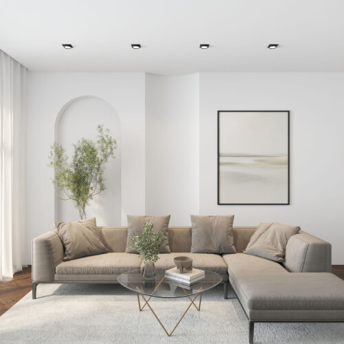 Встраиваемый светильник Denkirs FLAT | ФЛЭТ DK2091-BK. Фото 5