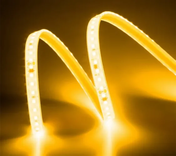 Лента светодиодная ELFLED 120SMD диодов (2835), 220В, IP67, 1м, желтый - фото