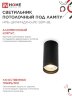 Светильник потолочный НПБ-ЦИЛИНДР-GU10 SBM-BL под GU10 55х100мм черный IN HOME - Фото 4