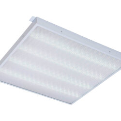 Универсальный офисный светодиодный светильник Грильято 80 Вт IP44 580x580x40 мм 6000K Призма