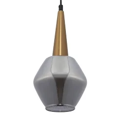 Подвесной светильник FR8008PL-01GB Копита E14x1 (Черный с Золотом) FR8008PL-01GB