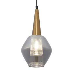 Подвесной светильник FR8008PL-01GB Копита E14x1 (Черный с Золотом) FR8008PL-01GB