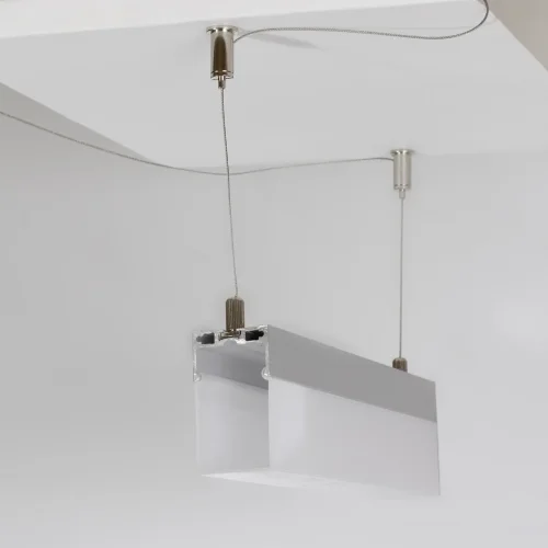 Алюминиевый профиль 204 (2000х35х61,5мм с рассеивателем) - фото I