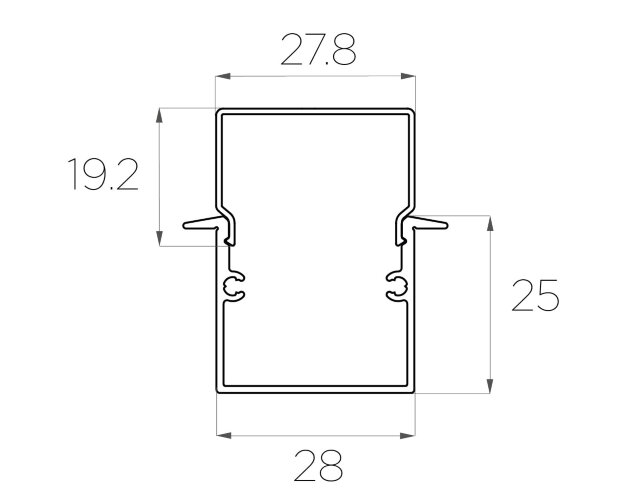 Профиль врезной алюминиевый LC-LPV-2537-2 Anod - фото 4