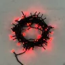 Гирлянда Нить 10м Красная 24В, 100 LED, Провод Черный ПВХ, IP54. Фото 1.