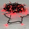 Гирлянда Нить 10м Красная 24В, 100 LED, Провод Черный ПВХ, IP54. Фото 6.