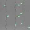 Гирлянда Занавес 1 x 6 м Зеленый 220В, 600 LED, Провод Прозрачный ПВХ, IP54. Фото 3.