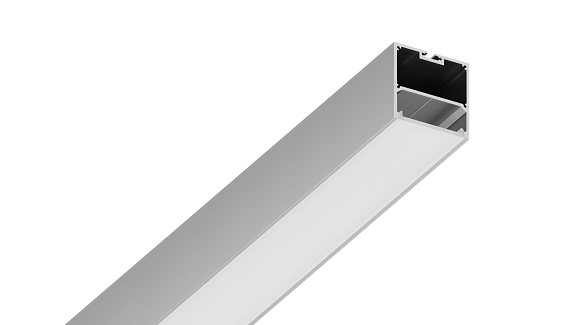 Подвесной/накладной алюминиевый профиль Design LED LS 5050, 2500 мм, анодированный, LS.5050-R - фото