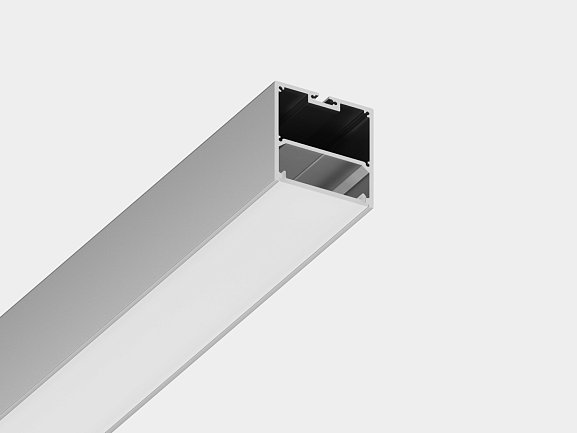 'Подвесной/накладной алюминиевый профиль Design LED LS 5050, 2500 мм, анодированный, LS.5050-R - фото