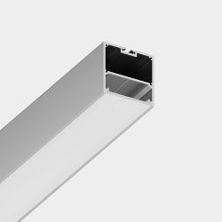 'Подвесной/накладной алюминиевый профиль Design LED LS 5050, 2500 мм, анодированный, LS.5050-R 010368