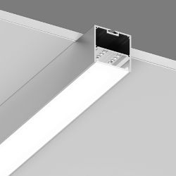 'Подвесной/накладной алюминиевый профиль Design LED LS 5050, 2500 мм, анодированный, LS.5050-R 010368