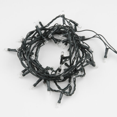 UDL-S0500-050-DGA WARM WHITE IP20 MINI Гирлянда с контроллером, 5м, 50 миниламп накаливания, Теплый белый свет, Провод зеленый, TM Uniel - фото 2