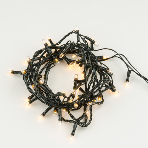 UDL-S0500-050-DGA WARM WHITE IP20 MINI Гирлянда с контроллером, 5м, 50 миниламп накаливания, Теплый белый свет, Провод зеленый, TM Uniel - фото 3