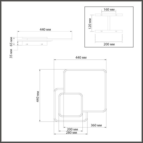 Потолочный светильник «Sonex» 7737/60L, серия: PINE (накладной). Фото 3.